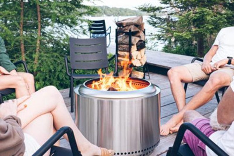 Solo Stove on trex deck